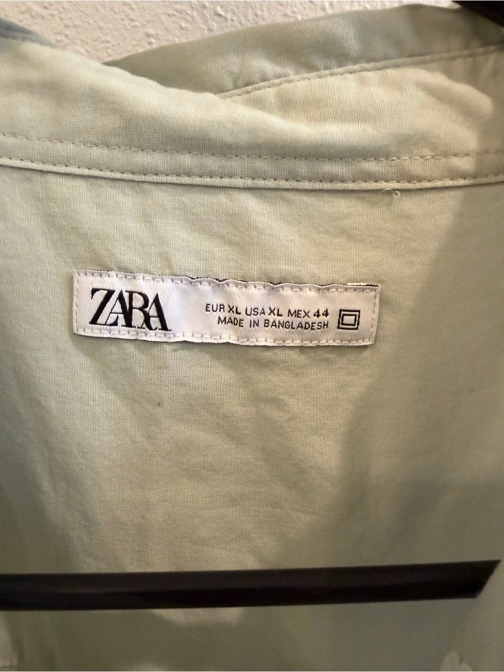NWT! Zara Men Light Mint Button-Down Shirt | XL